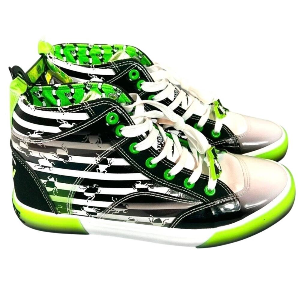 NEW Beetlejuice Hi-Top Sneakers Womens Size 8 Shoes NWT